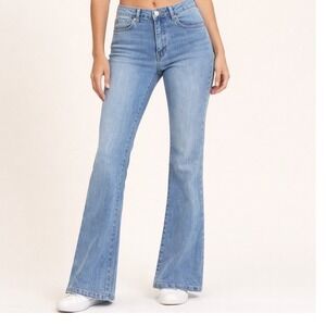 RSQ Kids Girls Size 14 Light Wash Flare Jeans Rsqg Lr Flare Jean MEWSH